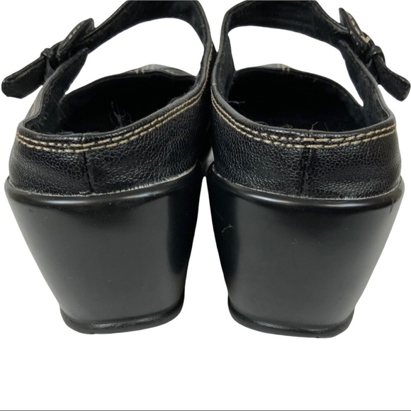 Bass Plymouth Black Comfortable Mary Jane Clog 7 - Picture 4 of 7